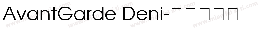AvantGarde Deni字体转换